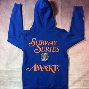 New Era Awake New York Mets Subway Series Hoodie Sweatshirt Men’s Sz Medium MLB